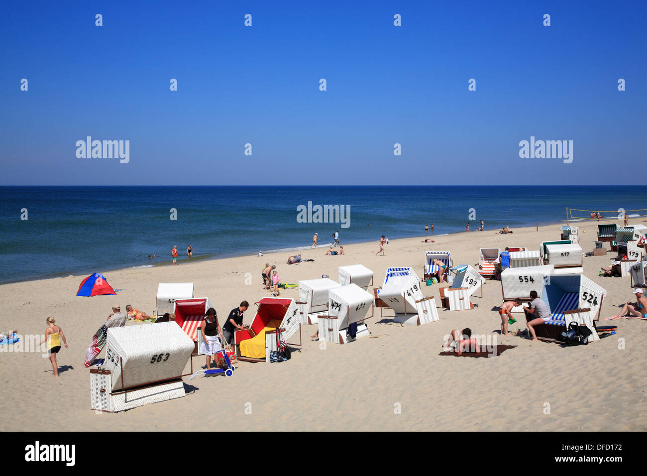 Rantum beach, Sylt Island, Schleswig-Holstein, Germany Stock Photo