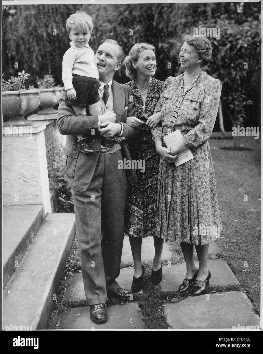 Eleanor Roosevelt, John, John, Jr., and Anna Boettiger 195333 Stock ...