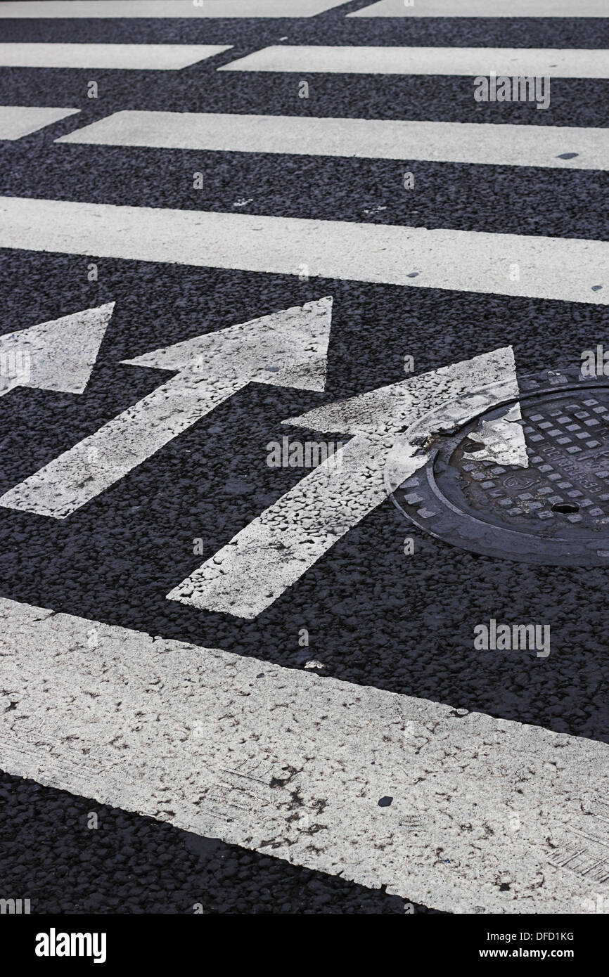 Pedestrian crossing Stock Photo