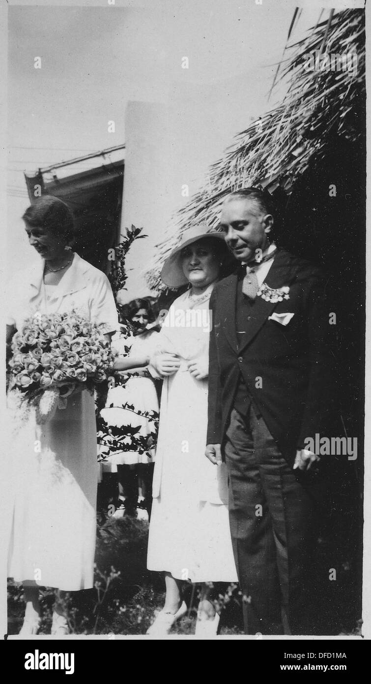 Eleanor Roosevelt, President Rafael Trujillo, and Mrs Trujillo in Dominican Republic 195944 Stock Photo