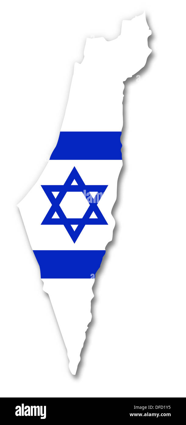 Map and flag of Israel Stock Photo: 61137865 - Alamy
