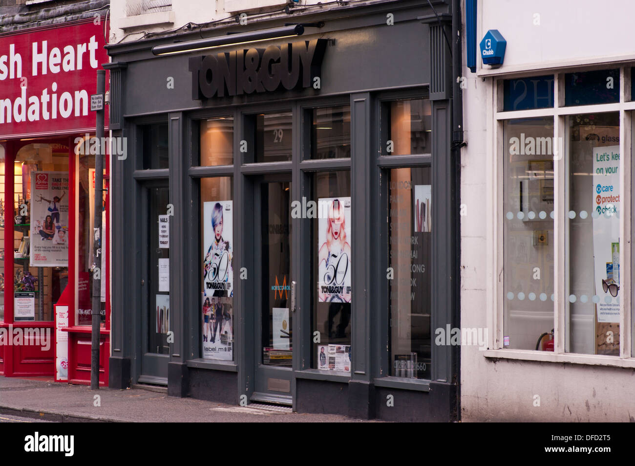 Exterior Of A Toni and Guy Hairdressers UK Stock Photo