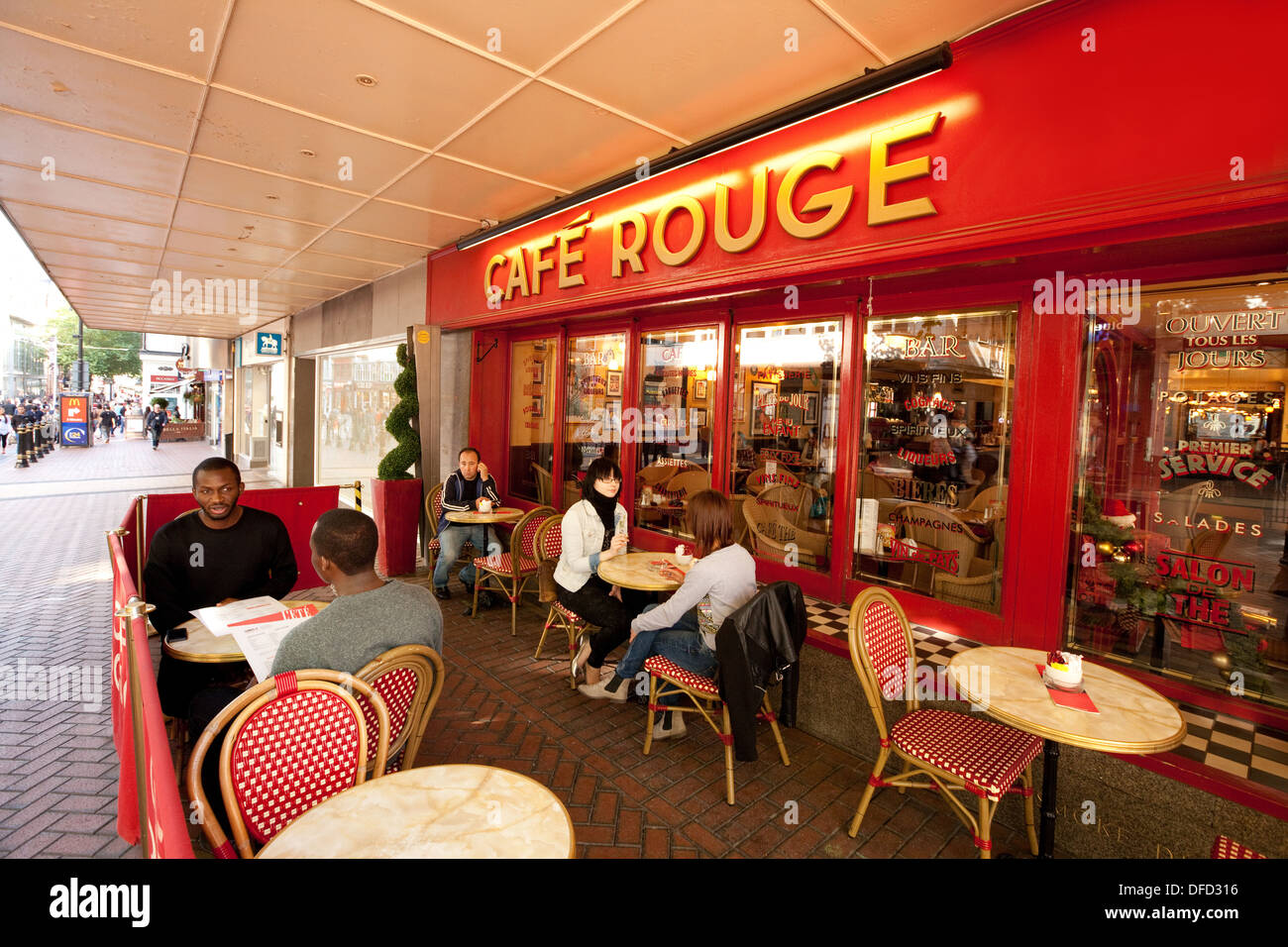 People eating at Cafe Rouge, New Street, Birmingham, England UK Stock Photo 61138706 Alamy