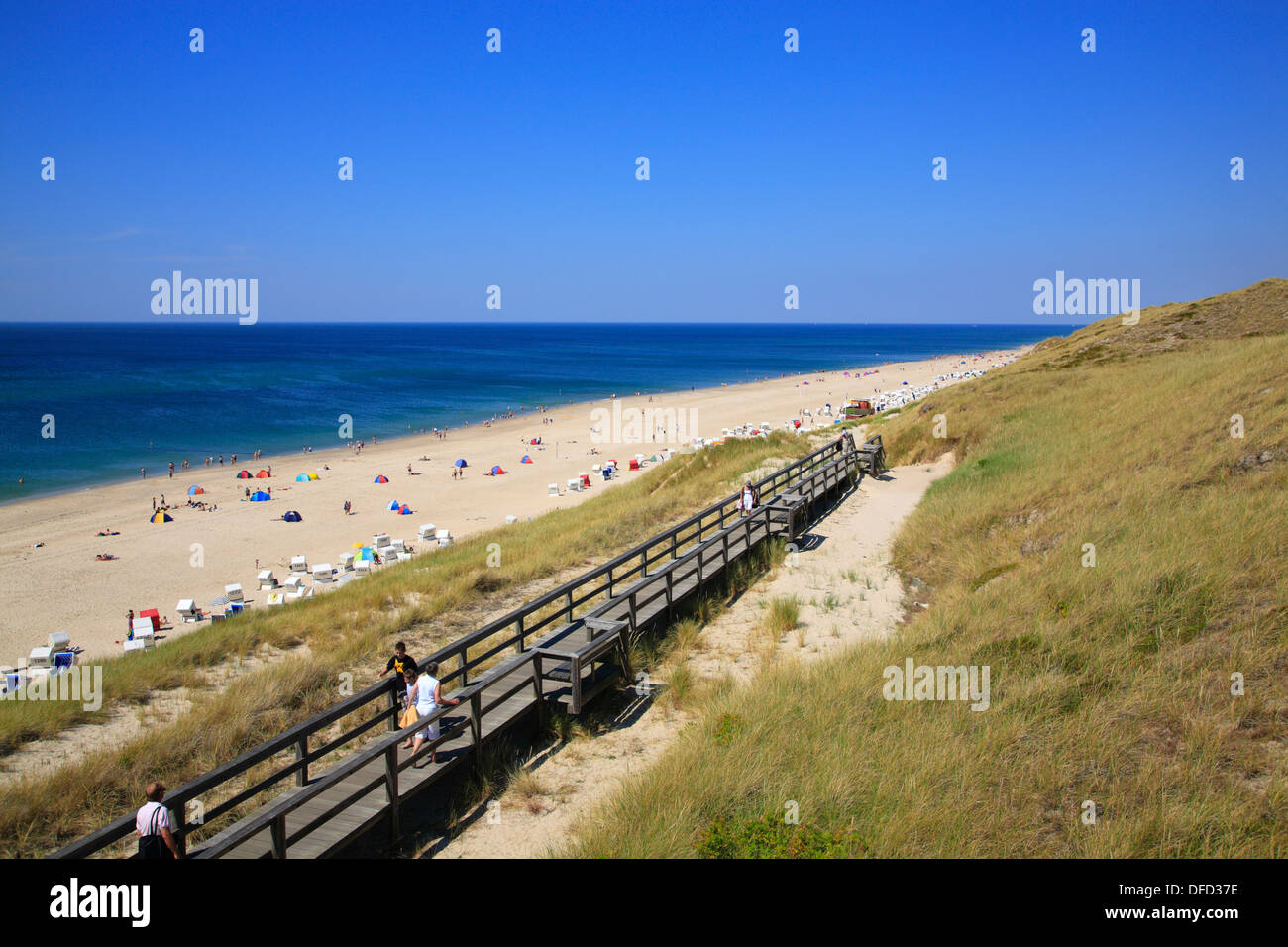 Wenningstedt beach, Sylt Island, Schleswig-Holstein, Germany Stock Photo