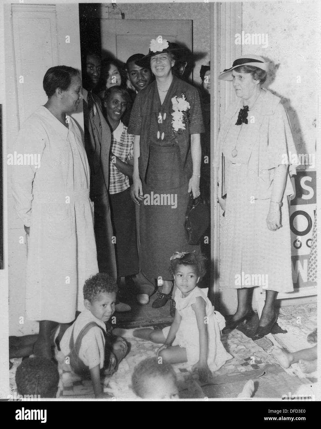 Eleanor Roosevelt at Works Progress Administration Negro nursery school