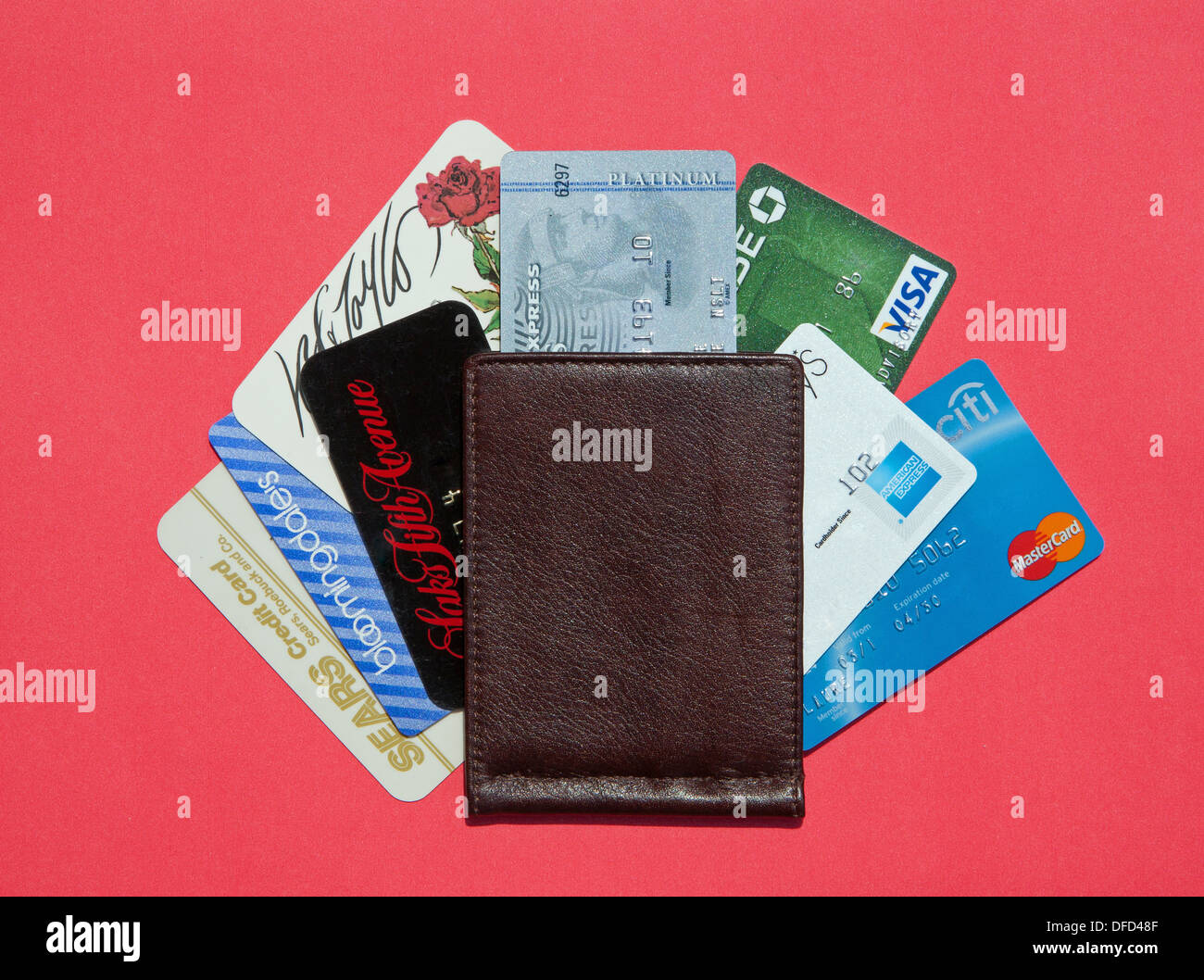 Credit cards fanned out wallet hires stock photography and images Alamy