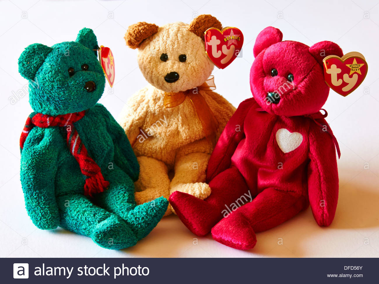 ty beanie babies green bear