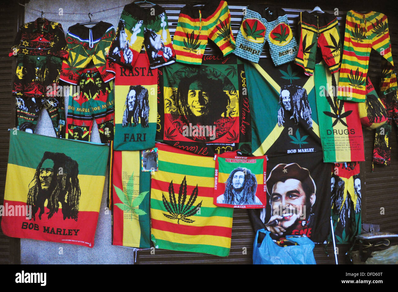 Vintage BOB MARLEY Che Guevara T-SHIRT Red 2 Sided Freedom Fighter Reggae  2XL 👀