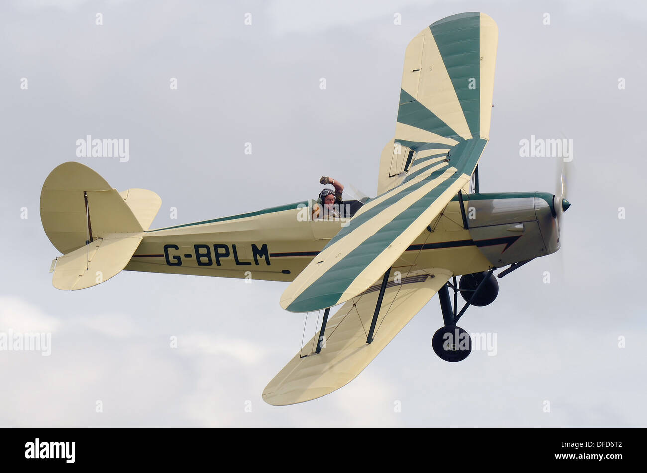 Stampe-Vertongen SV-4C. The SV.4 was designed as a biplane tourer/training aircraft in the early 1930s by Stampe et Vertongen at Antwerp. Stock Photo
