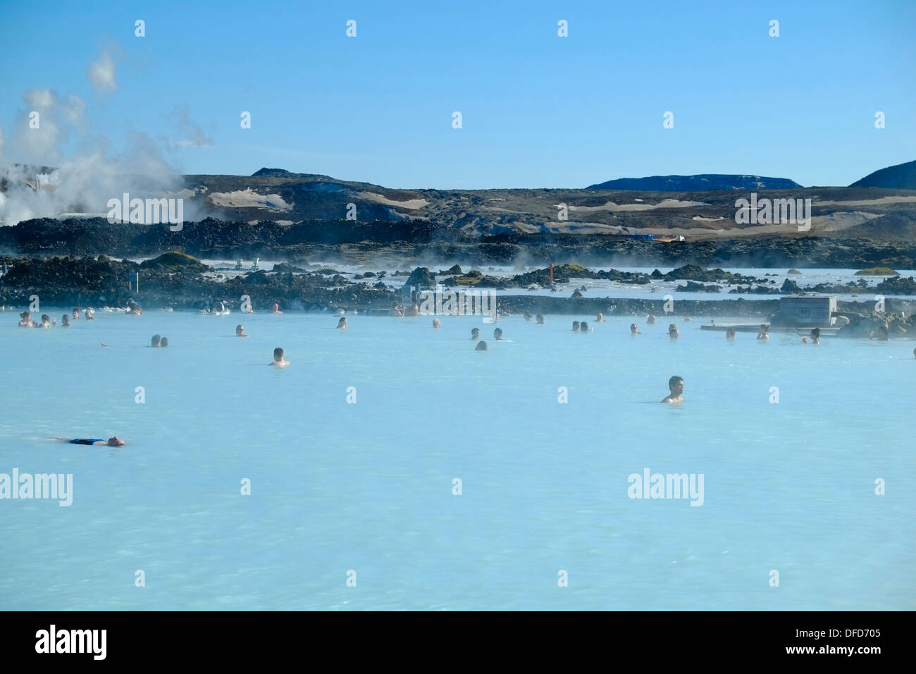 Geothermal Spa, Reykjavik, Iceland Stock Photo