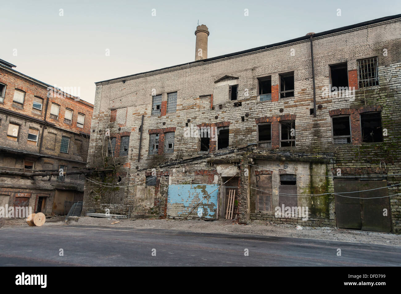 Old abandoned industrial buildings Stock Photo Alamy