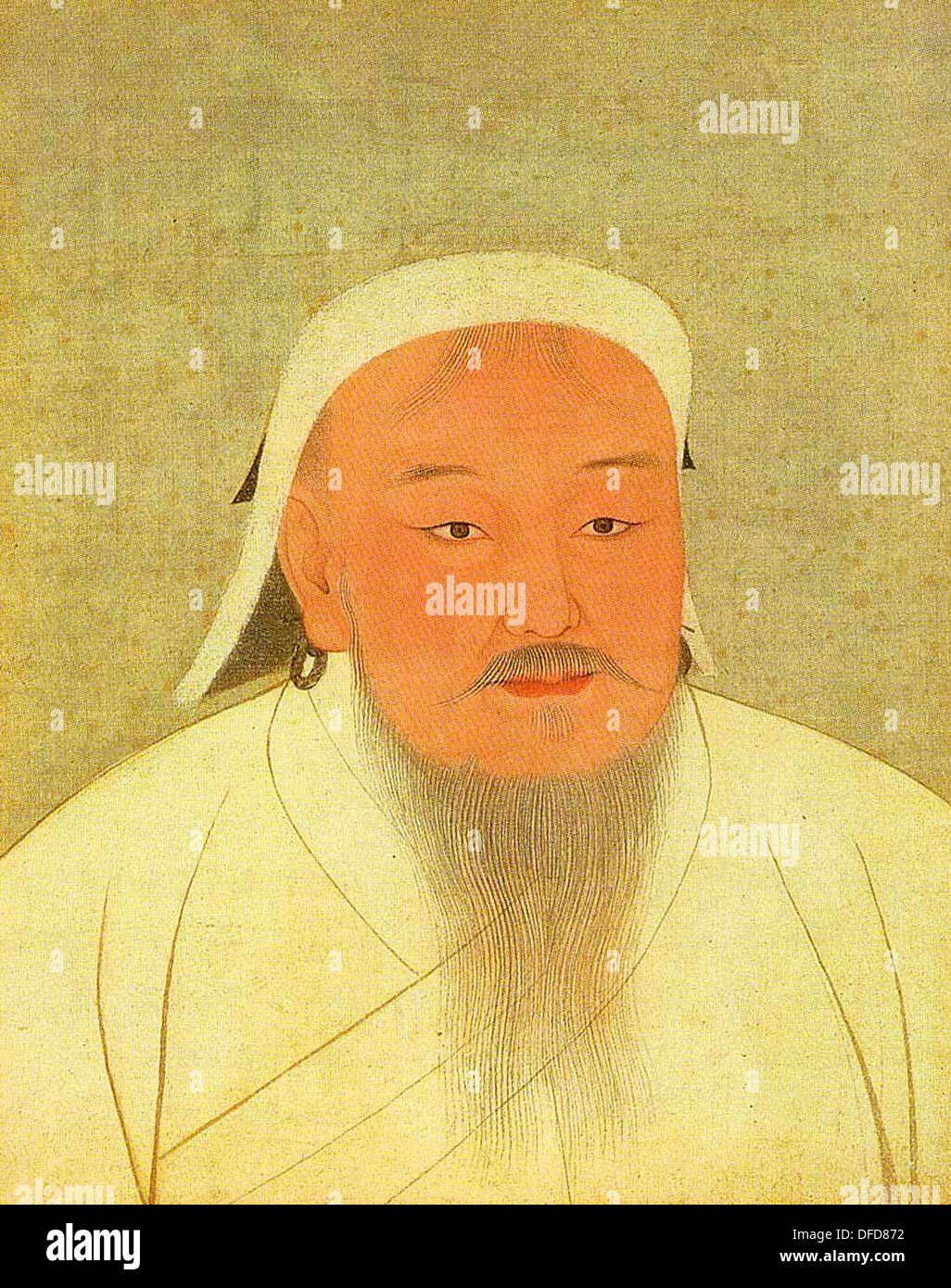 Genghis Khan founder of the Mongol Empire Stock Photo