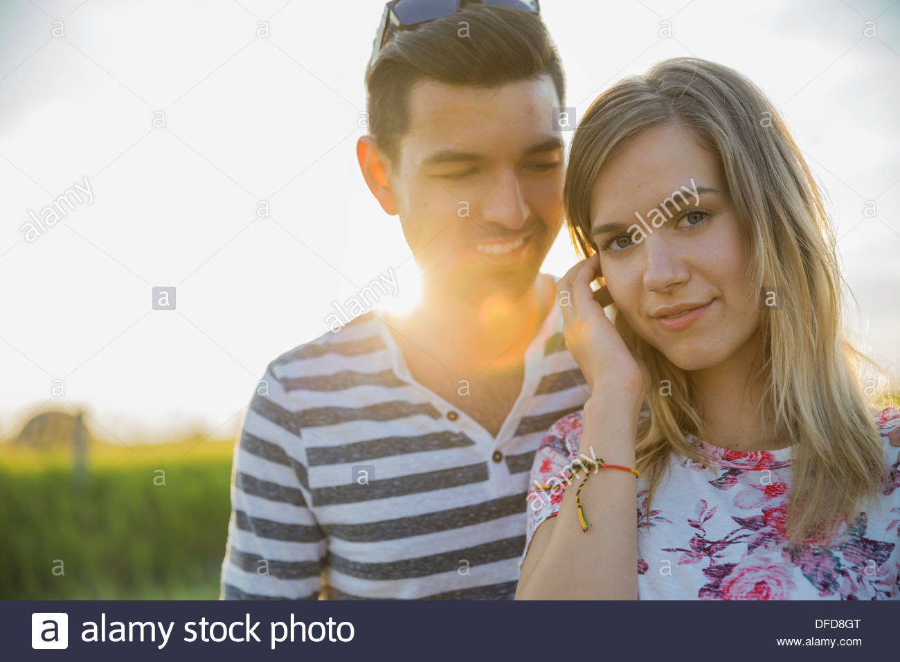 Woman looking beautiful man hi-res stock photography and images - Alamy