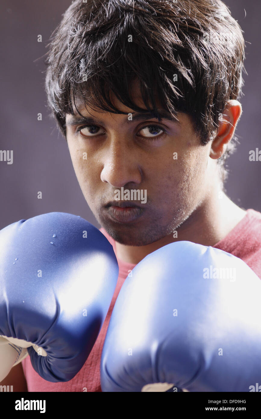 tough boxer´s determination Stock Photo Alamy