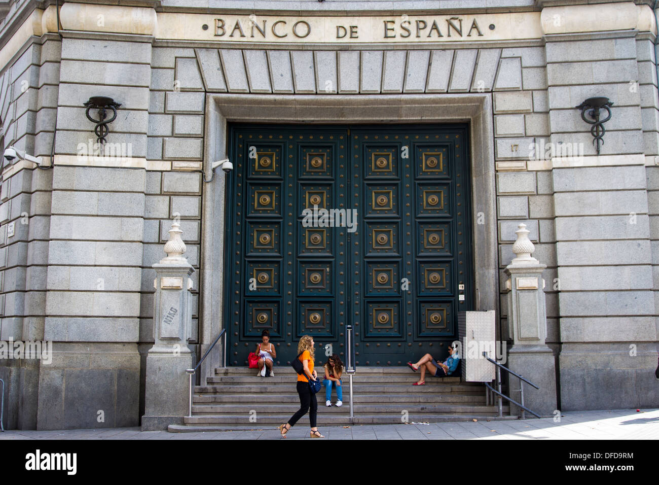 Banco de Espana Stock Photo