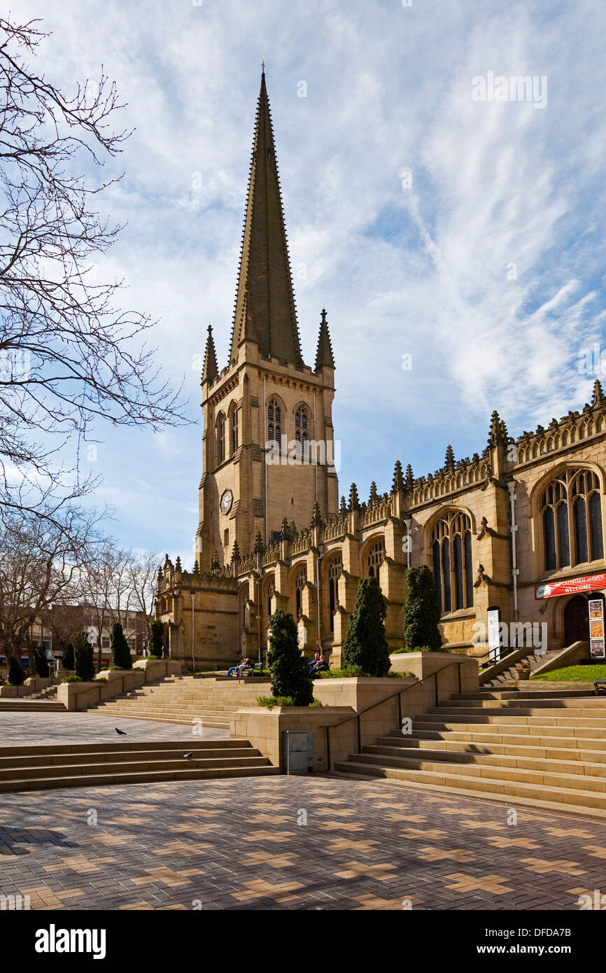 Wakefield Cathedral West yorkshire UK Stock Photo Alamy