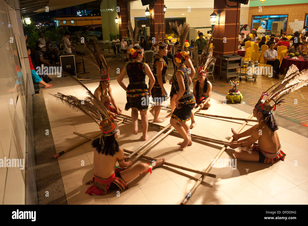 Traditional dance, Sabah, Malaysia Stock Photo