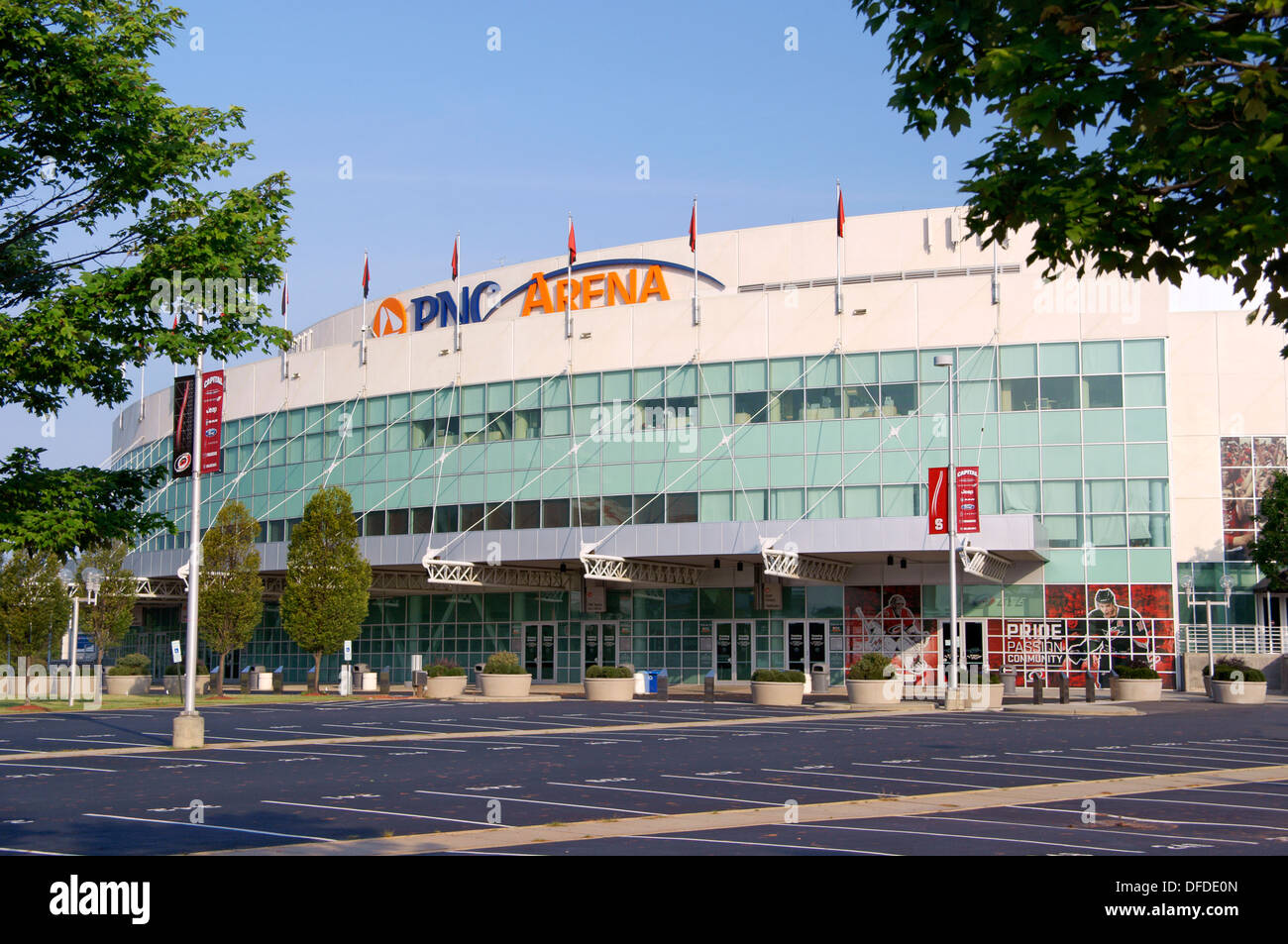 PNC Arena exterior in Raleigh, North Carolina, NC Stock Photo Alamy
