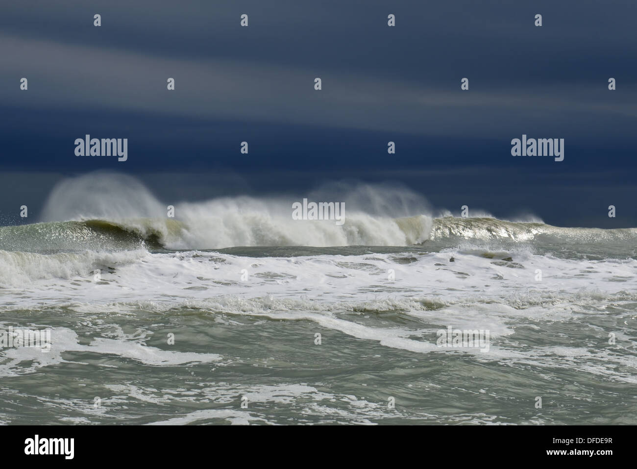 Severe Storm At Sea. Big Waves On The Black Sea Stock Photo - Alamy