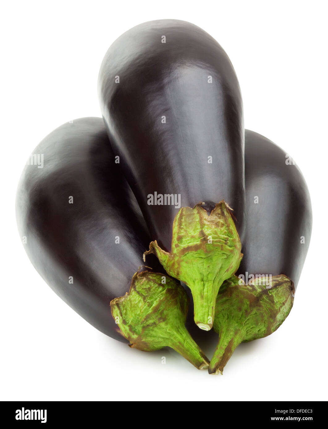 eggplant or aubergine vegetable on white background Stock Photo Alamy