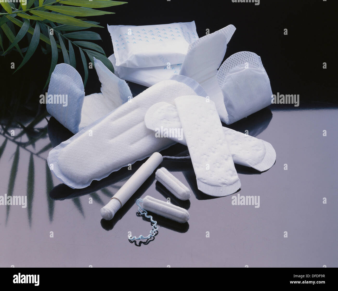 Tampons, sanitary pads and pantyliners Stock Photo Alamy