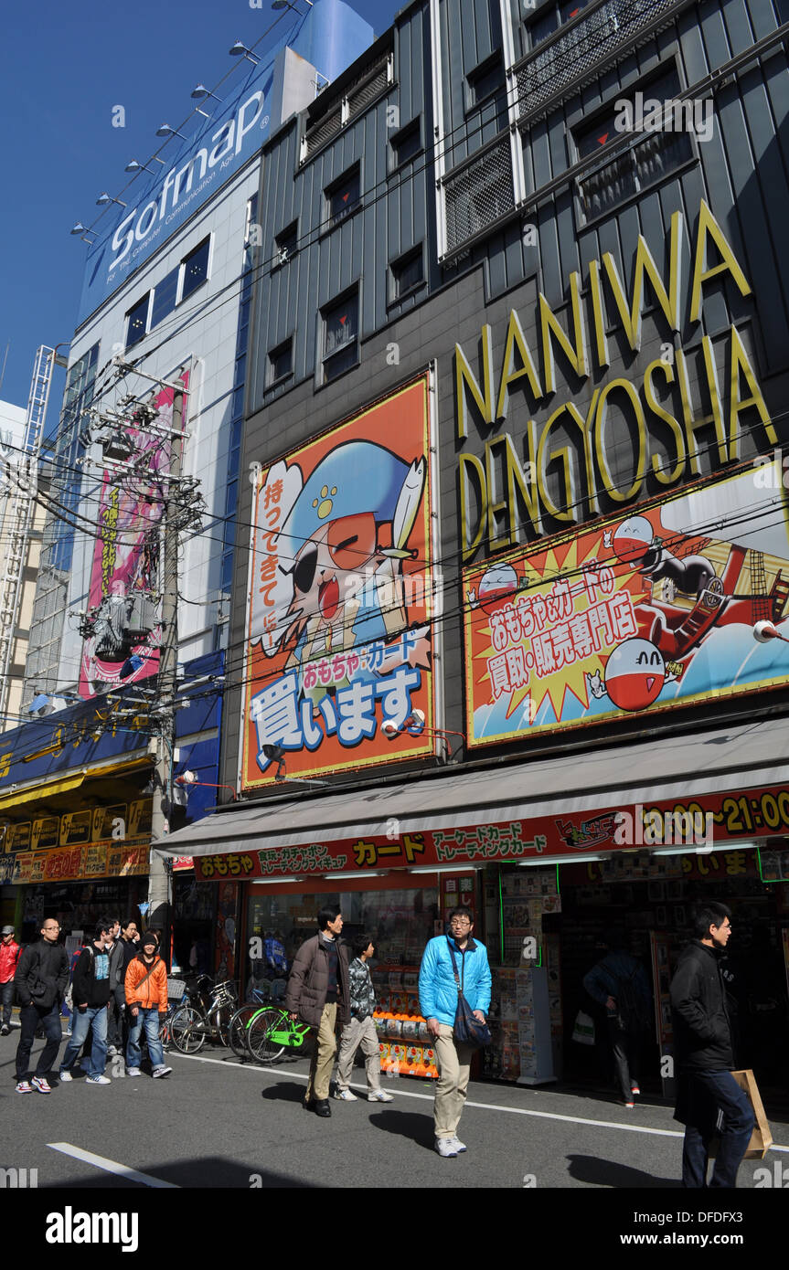 Osaka (Japan) stores in Nipponbashi, Minami Stock Photo Alamy