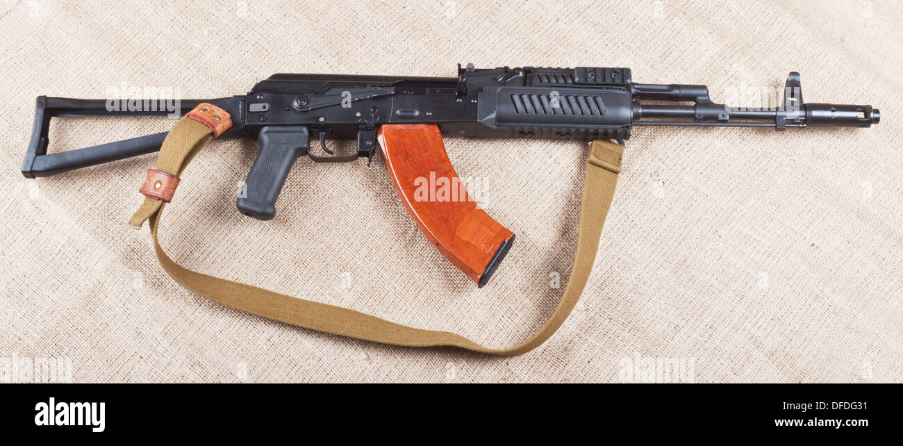 assault rifle traditional weapon for terrorist guerrilla Stock Photo