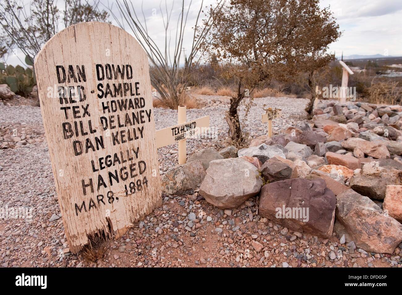 Tombstone, Arizona A grave marker in the cemetary known as ´Boot