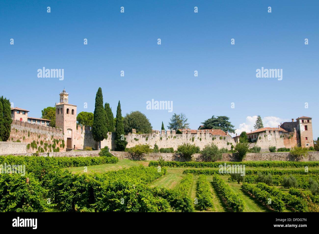 Italy Susegana San Salvatore Castle Stock Photo Alamy
