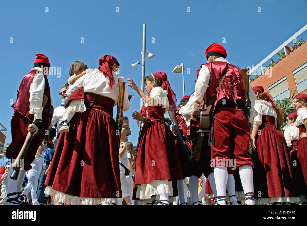 Catalan traditional dress, Feste de la Varema´10, Alella, Catalonia, Spain  Stock Photo - Alamy