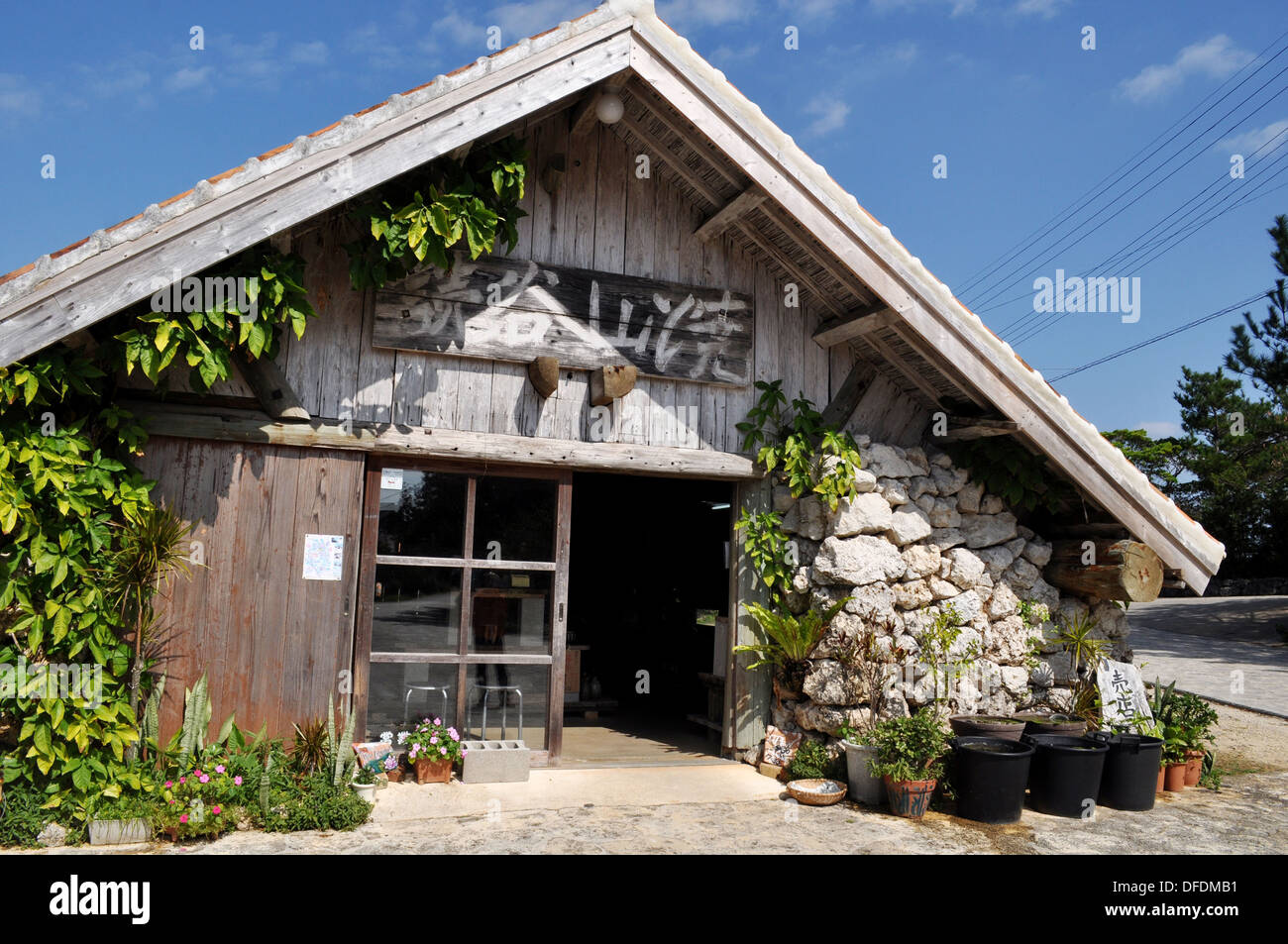 Yomitan, Okinawa, Japan a pottery atelier, specialized in Yachimun