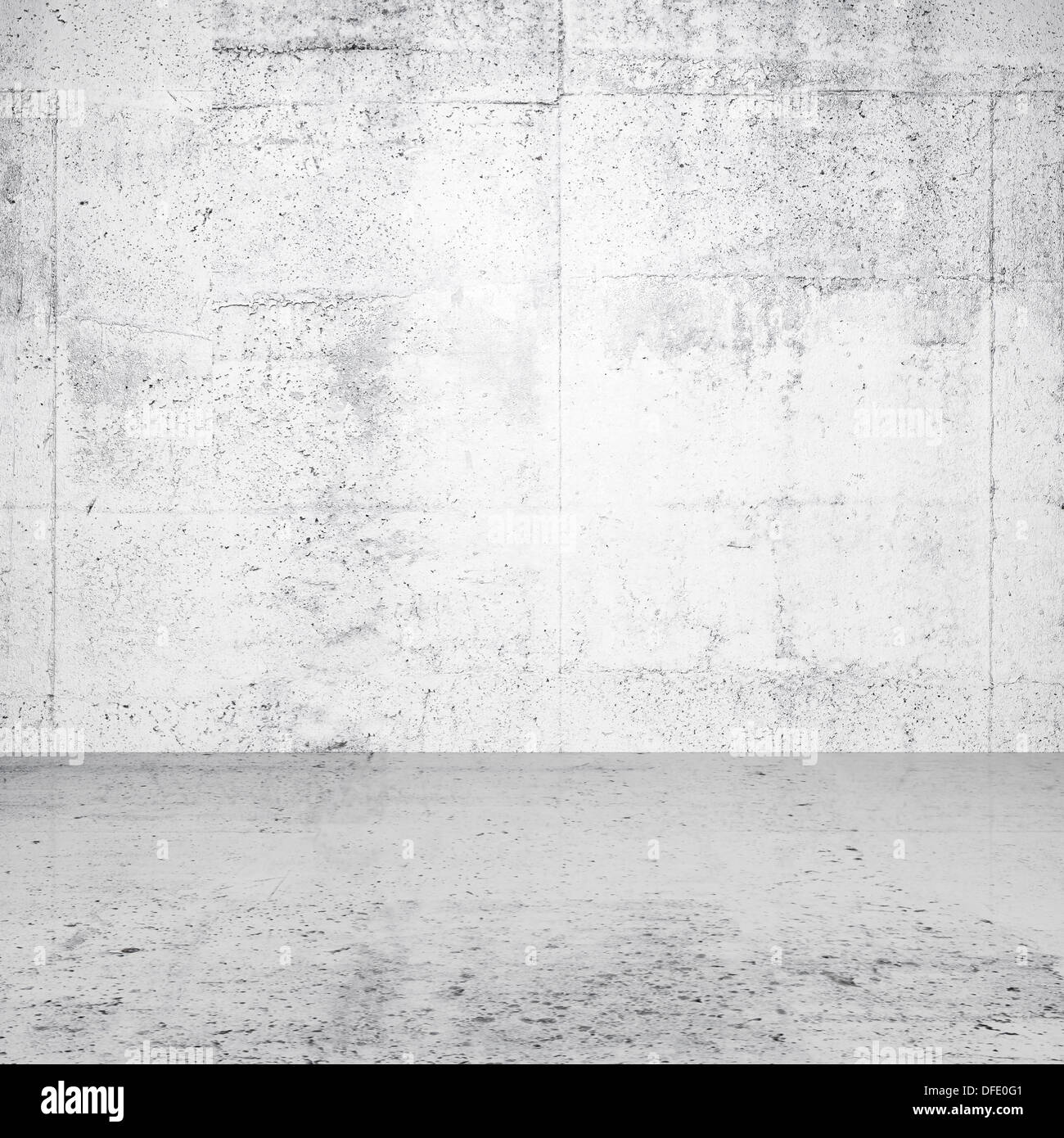 Abstract white empty interior with concrete wall and floor Stock Photo ...