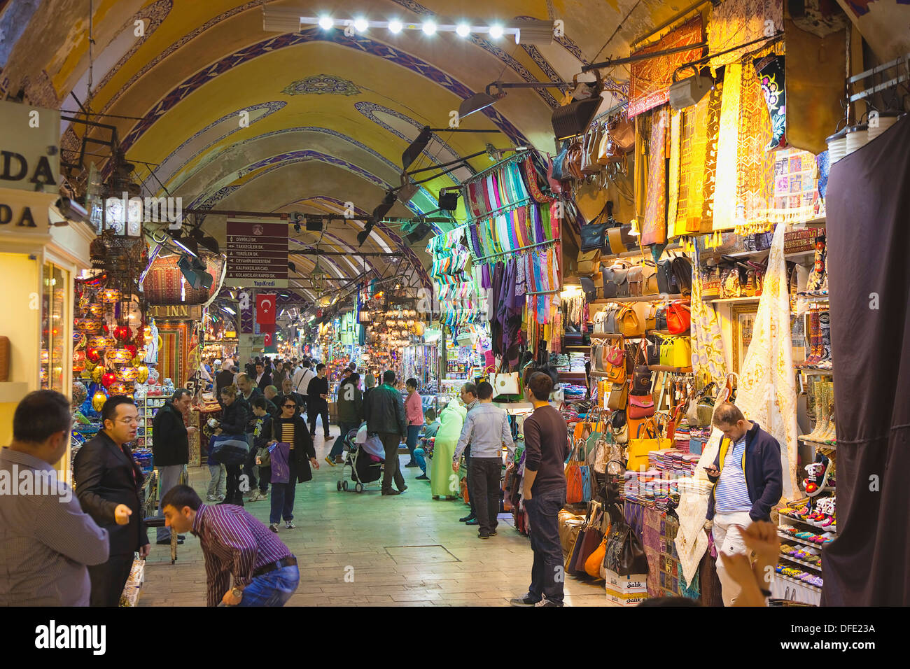 Turkey, Istanbul, Fatih, Sultanahmet, Kapalicarsi, Grand Bazaar Stock
