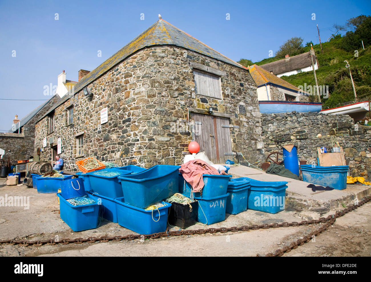 Cadgwith Cove Cornwall England Stock Photo Alamy