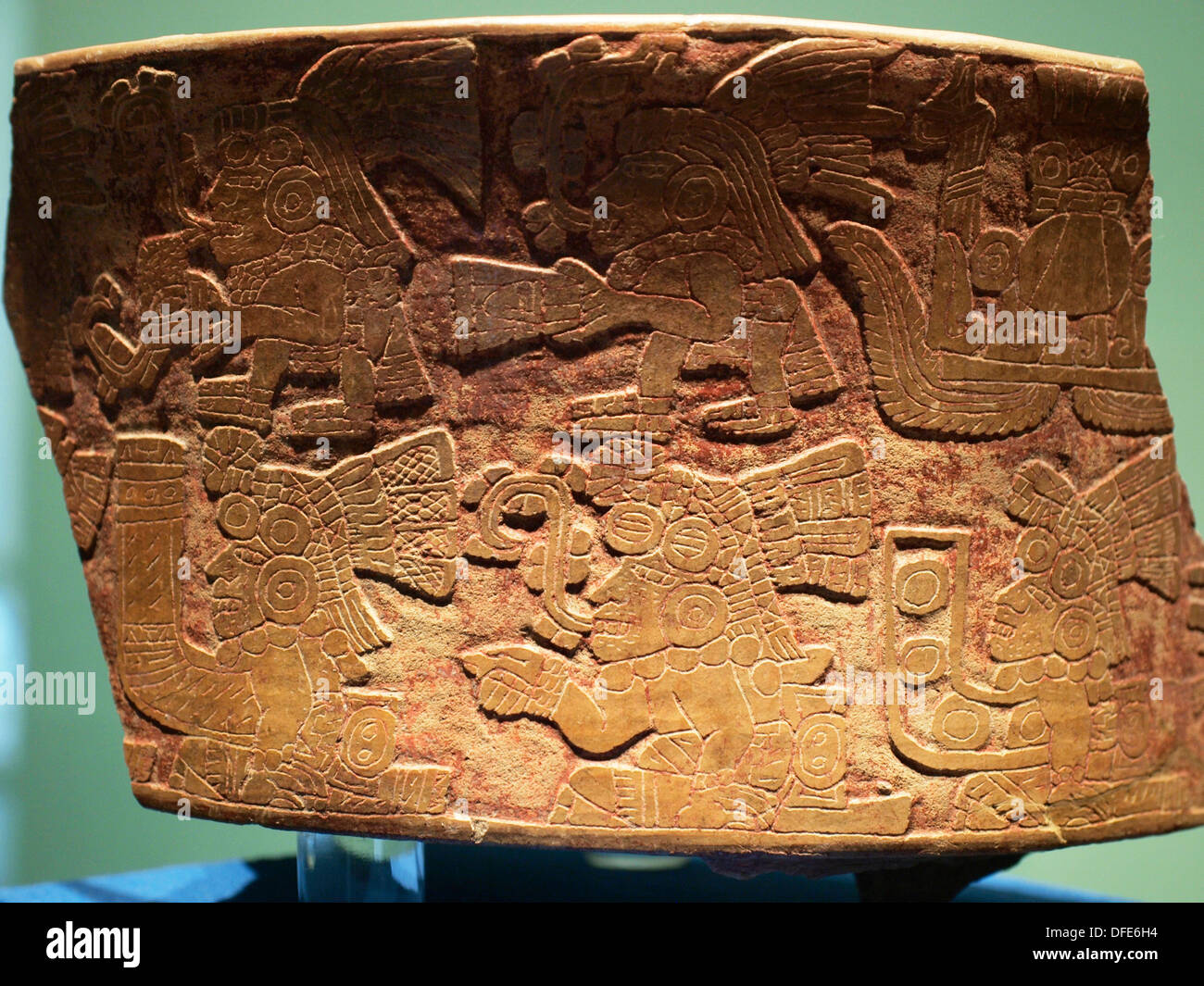 Vasija. Museo de Teotihuacan. México Stock Photo Alamy
