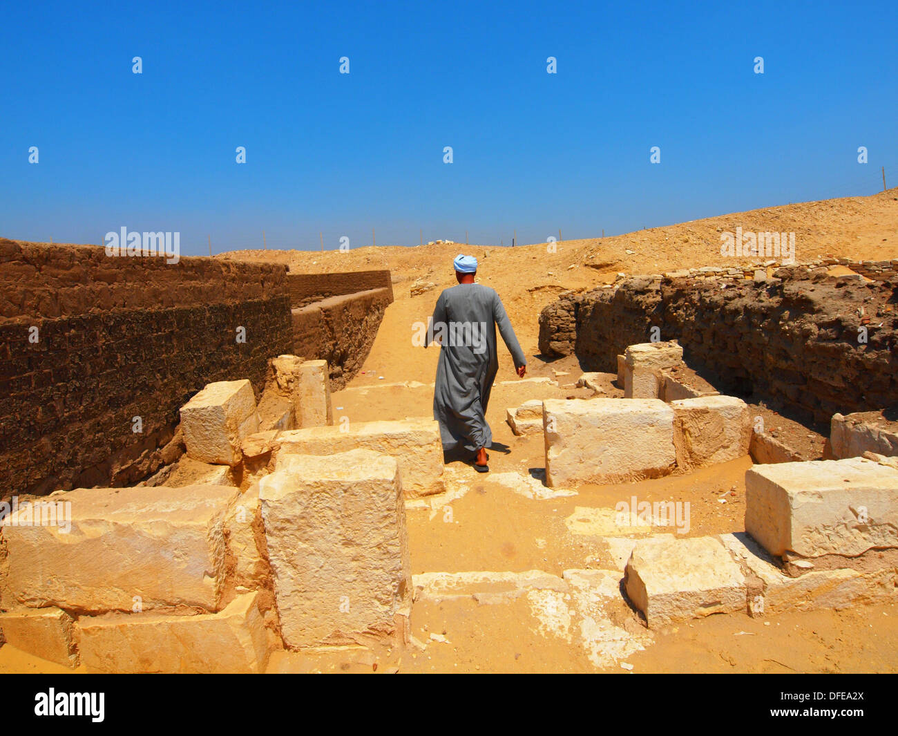 New archaeological discoveries, Saqqara necropolis, Egypt Stock Photo