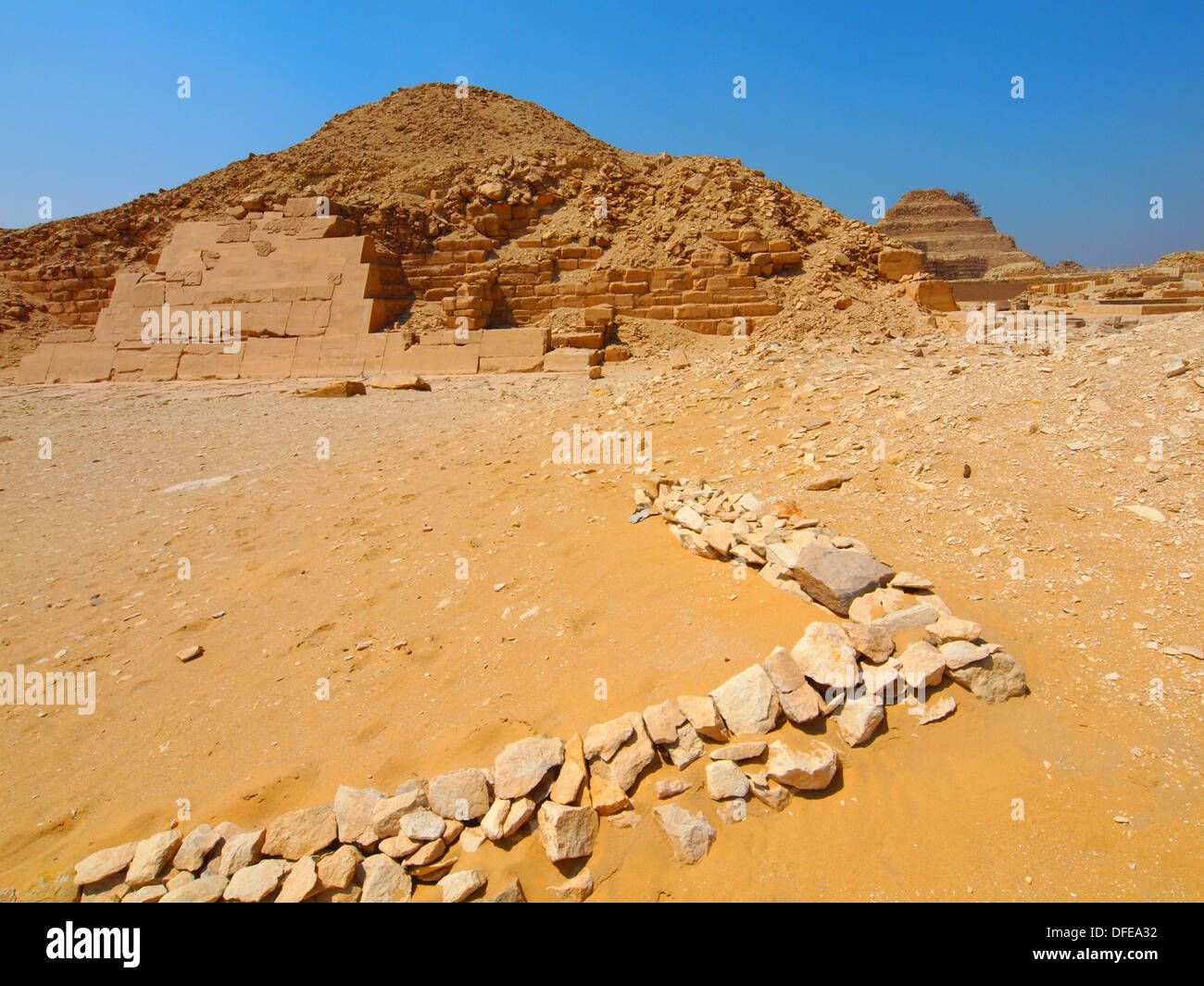 New archaeological discoveries, Saqqara necropolis, Egypt Stock Photo
