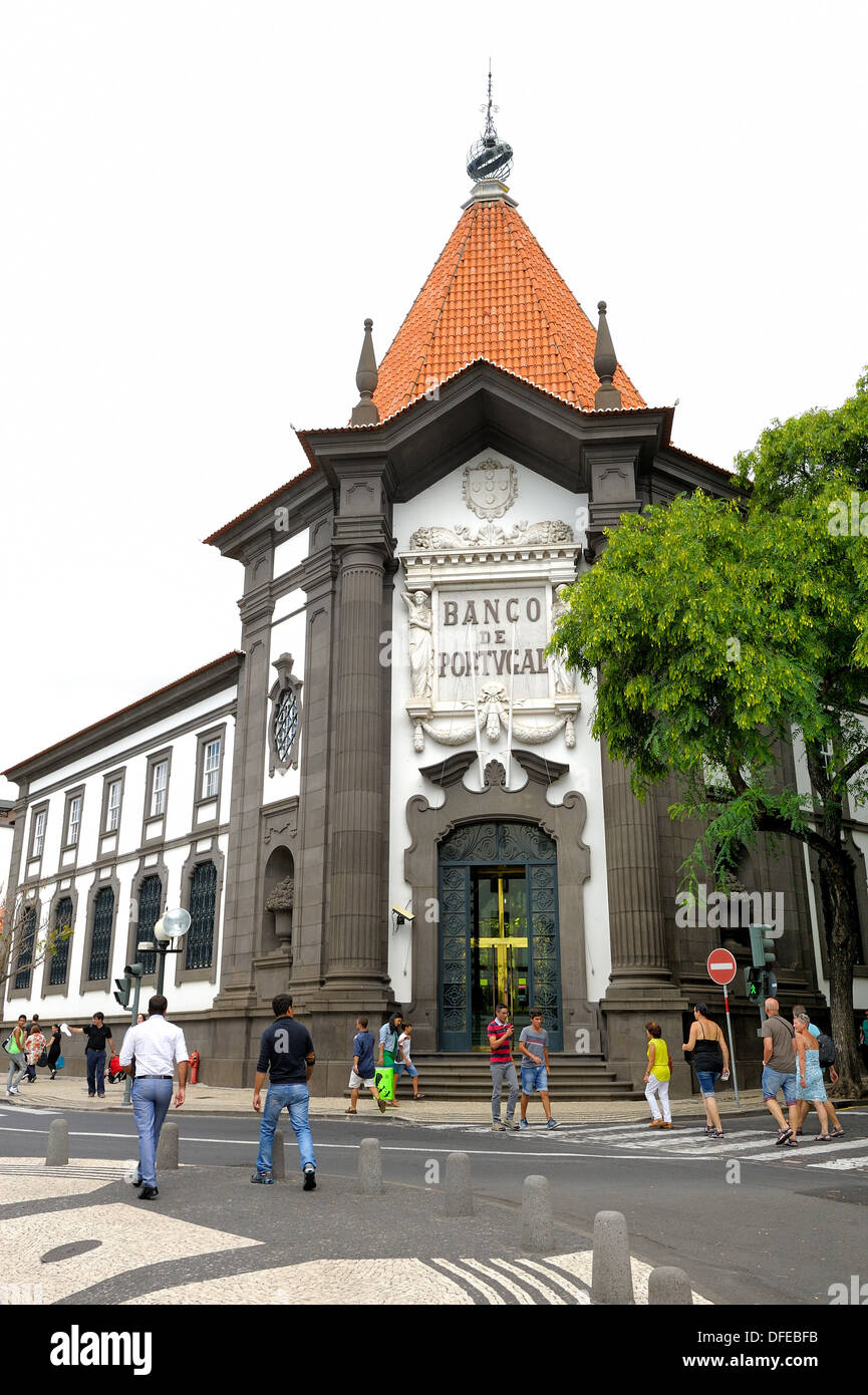 Banco de portugal Funchal Madeira Portugal Stock Photo Alamy