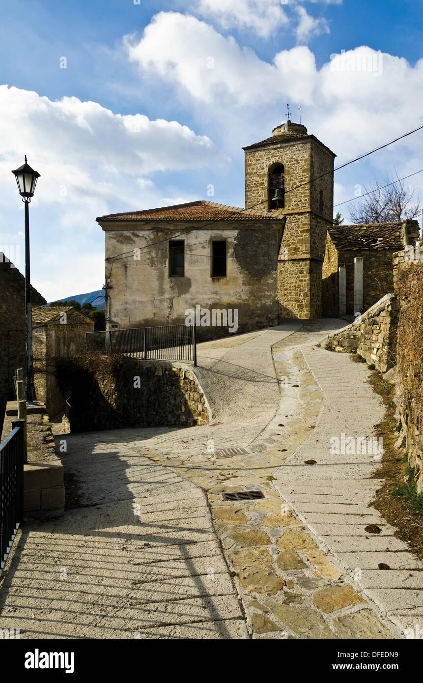 Puertolas village Sobrarbe Huesca Spain Stock Photo - Alamy