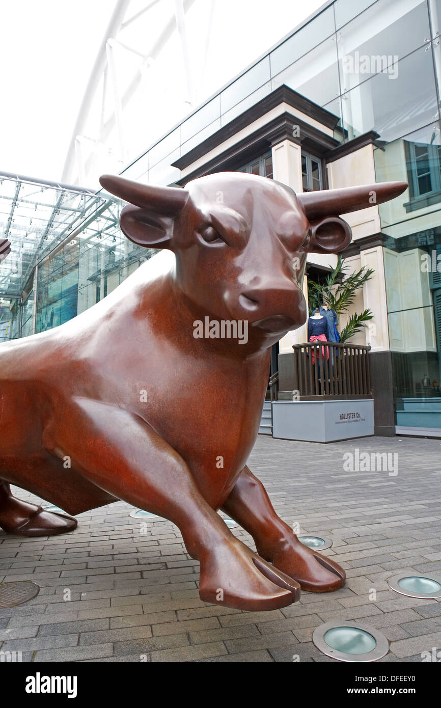 The Bull outside the Bullring Shopping centre in Birmingham UK Stock Photo