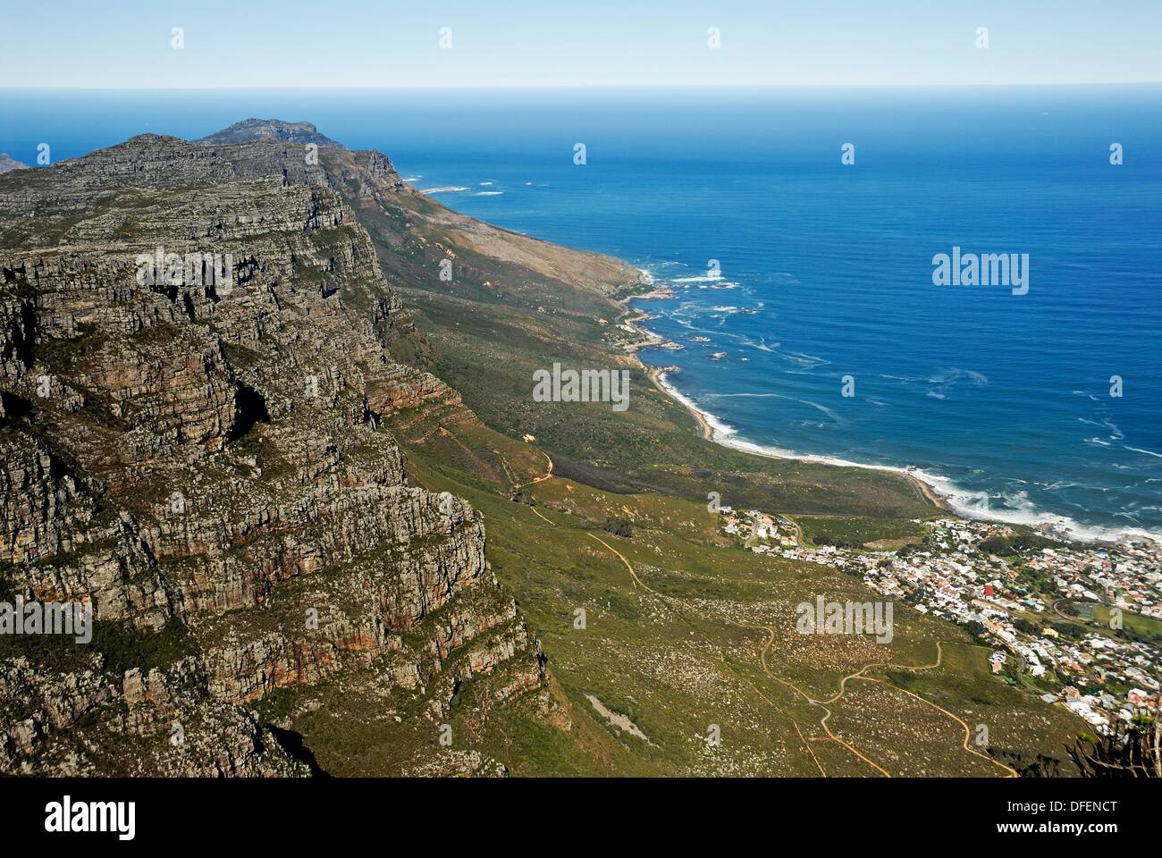 Sea Point from Table Mountain, Cape Town, Western Cape Province, South