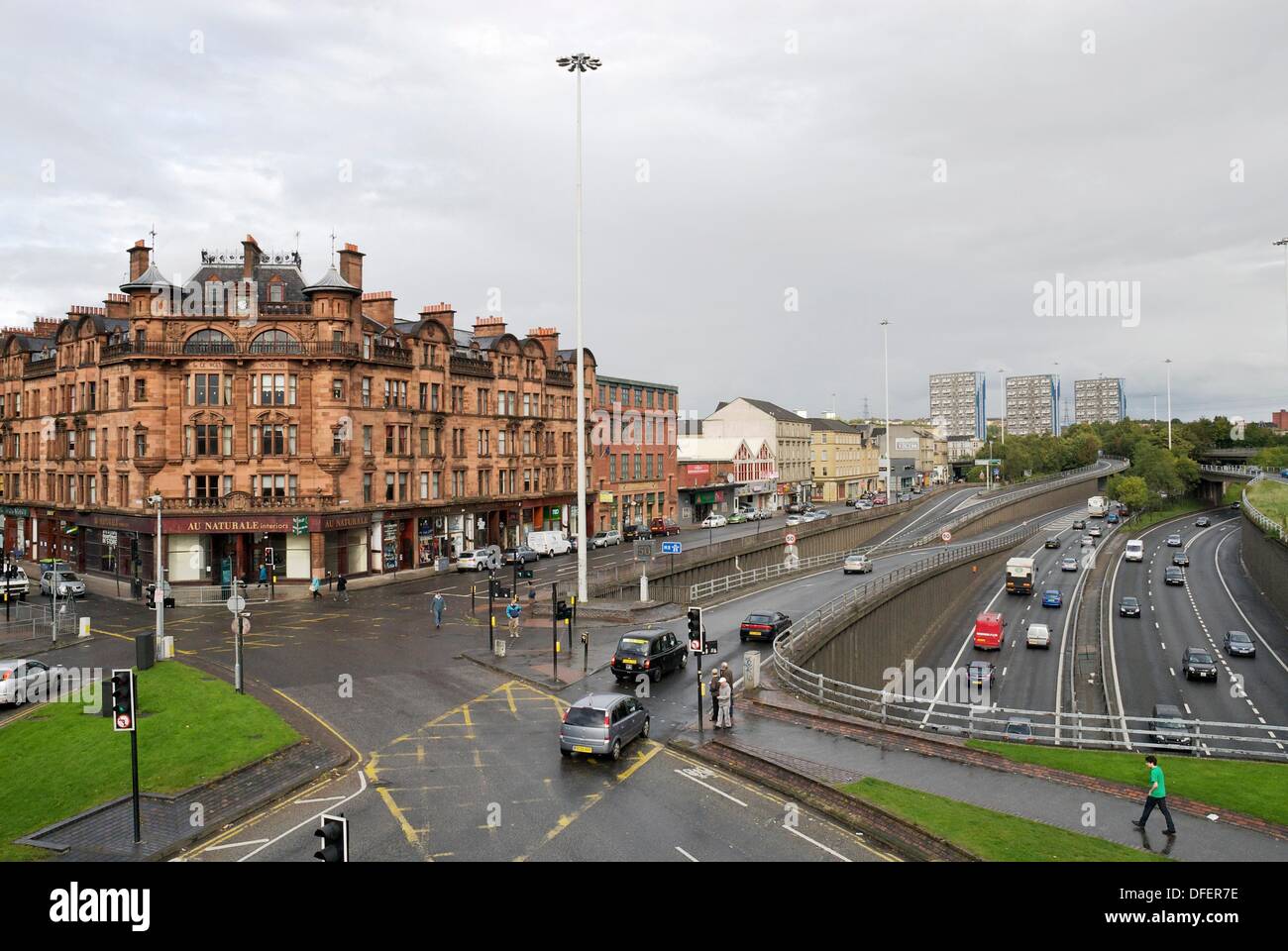 Saint Mansions from Charing Cross, Glasgow, Scotland Stock Photo Alamy