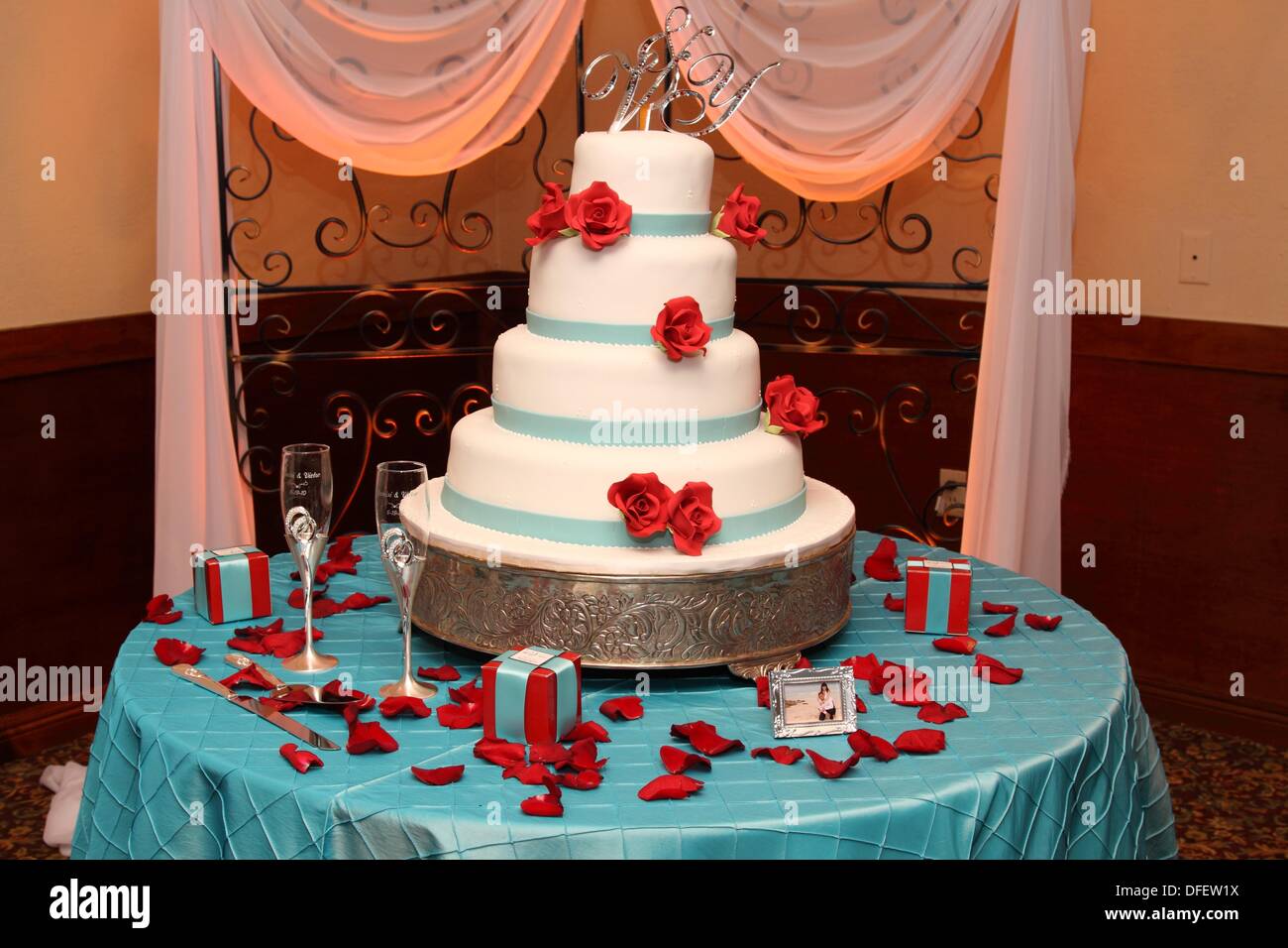 Wedding cake, Miami, Florida, USA Stock Photo Alamy