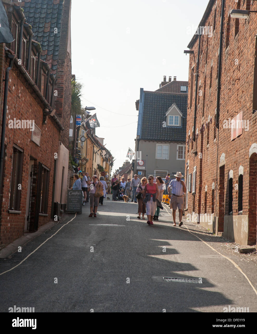 Staithe Street Wells next the Sea Norfolk Stock Photo