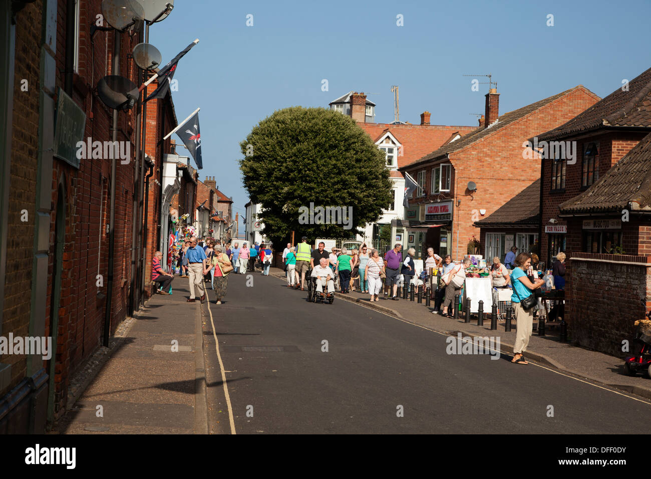 Staithe Street Wells next the Sea Norfolk Stock Photo