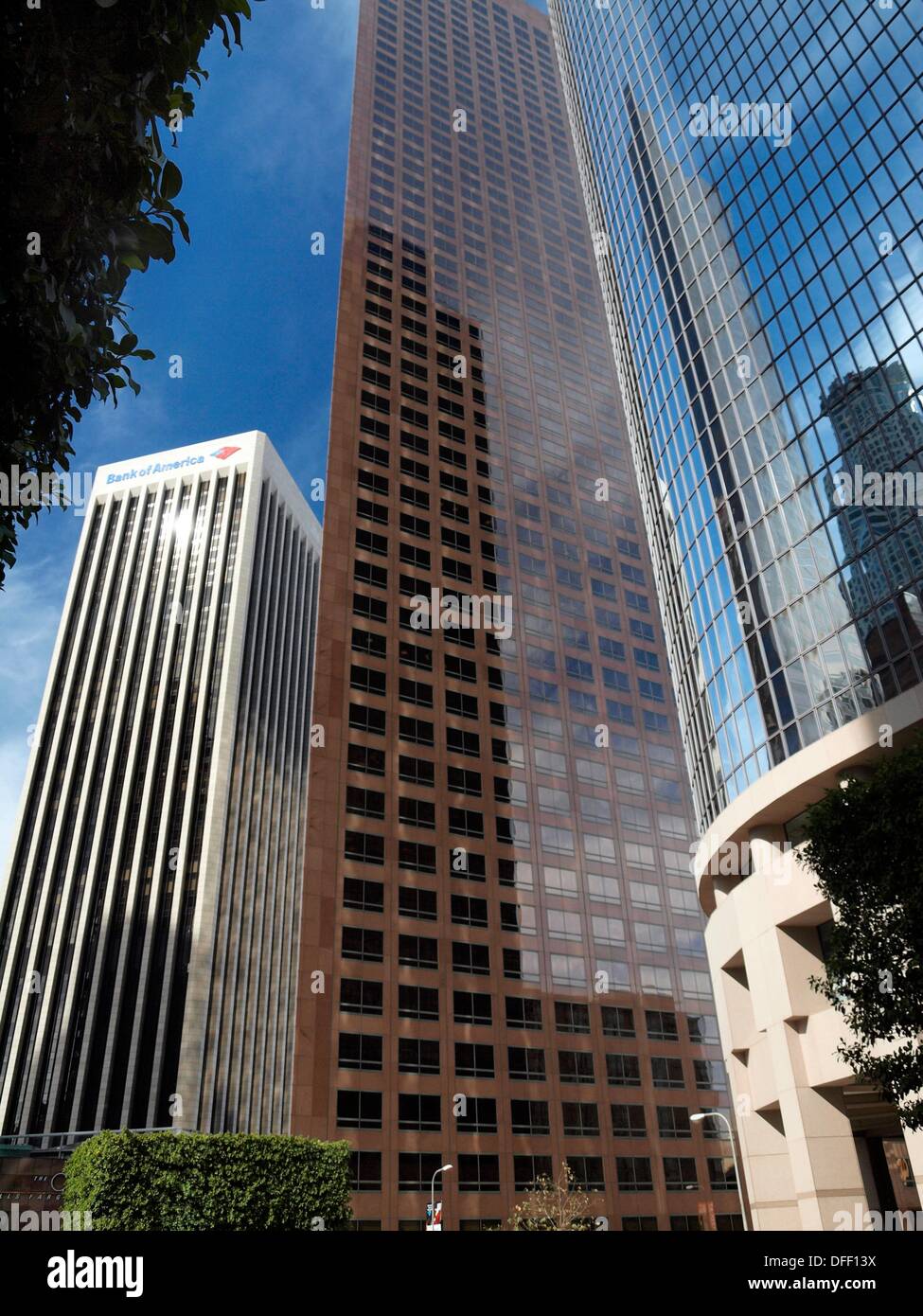 Downtown Los Angeles highrise buildings Los Angeles, California Stock