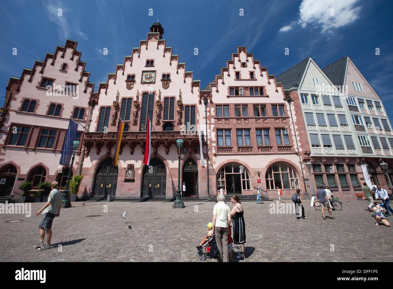 The Römerberg plaza one of the major landmarks in Frankfurt am Main ...