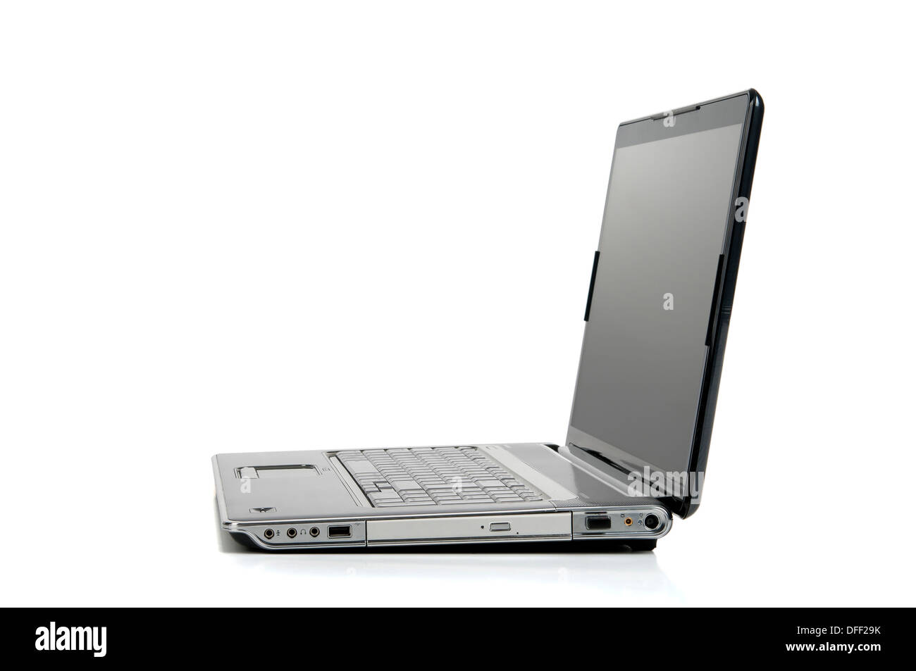 Side view open laptop isolated hi-res stock photography and images - Alamy