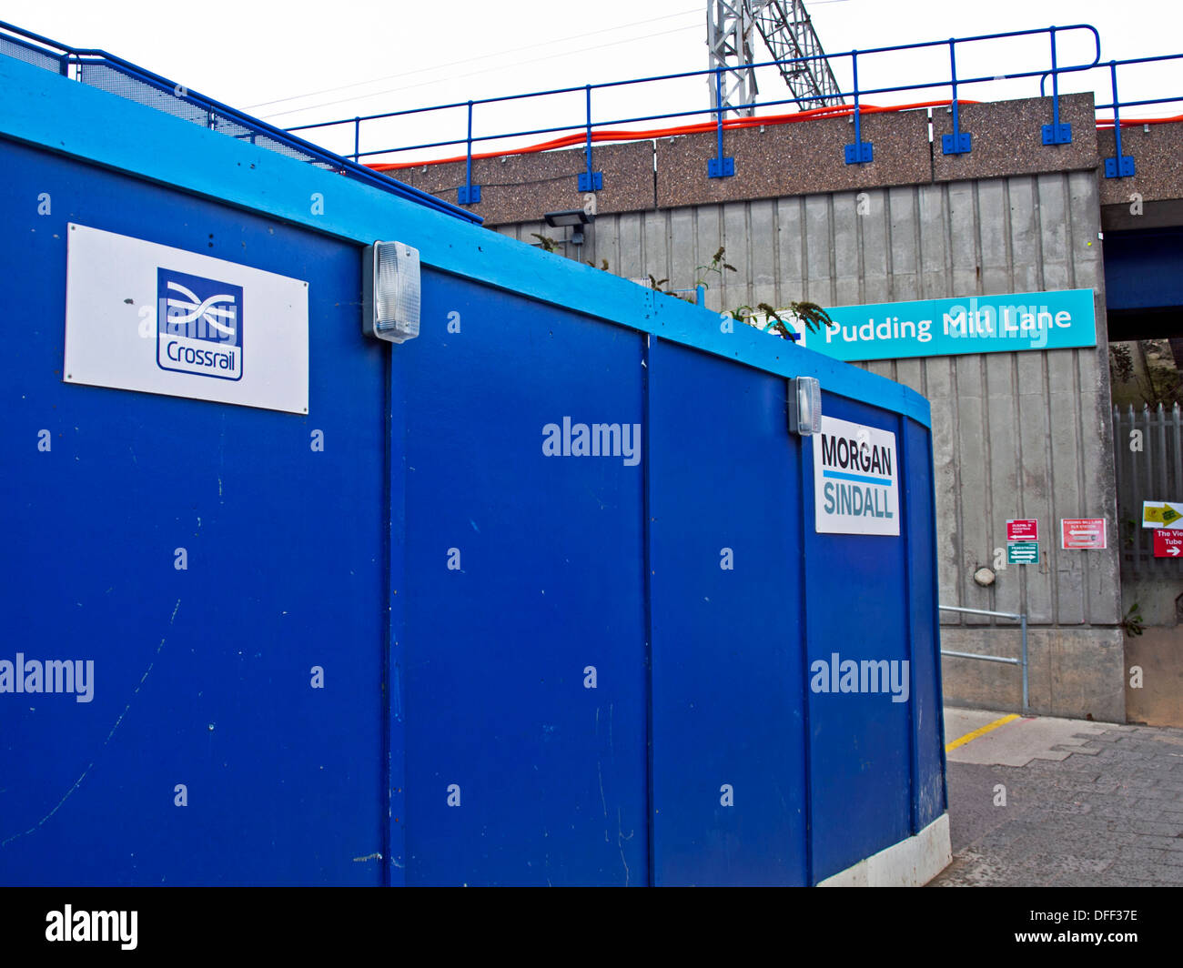 Crossrail site at Pudding Mill DLR Station, London Borough of Newham