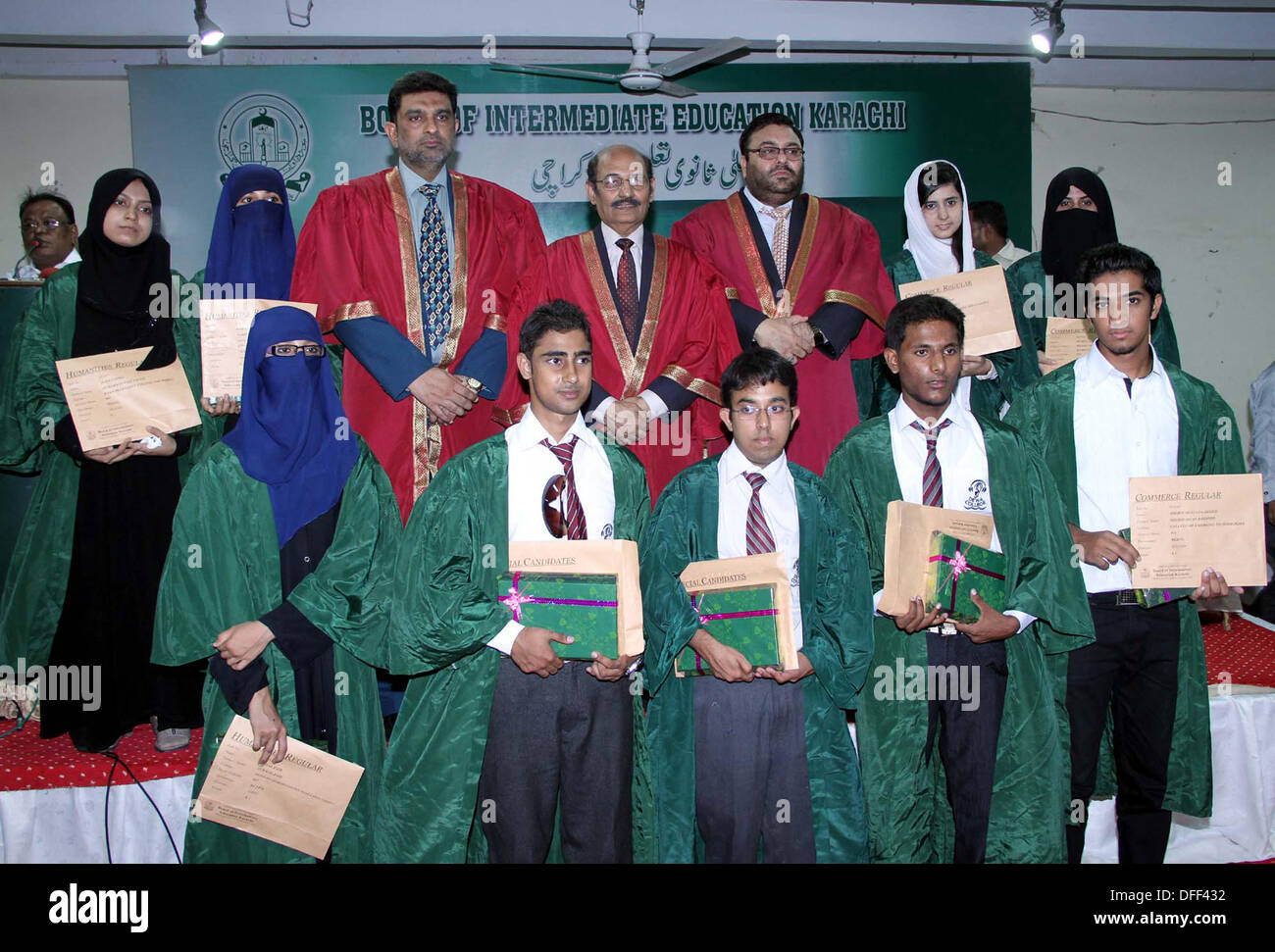 Group photo of position holder students in "Intermediate Humanities and
